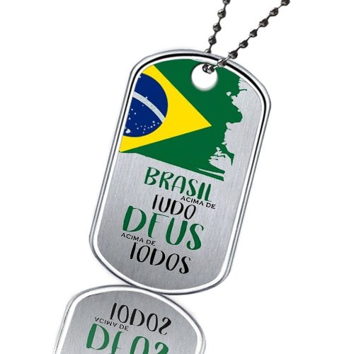 DogTagBrasil  Dog Tag do Brasil com dados alto relevo